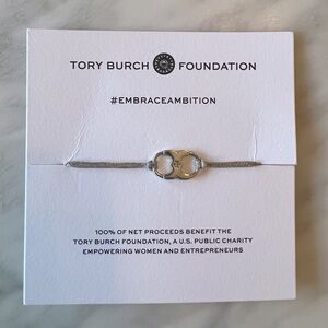 Tory Burch Embrace Silver Bracelet